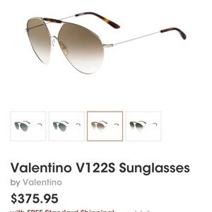 Valentino V122S Aviator Sunglasses